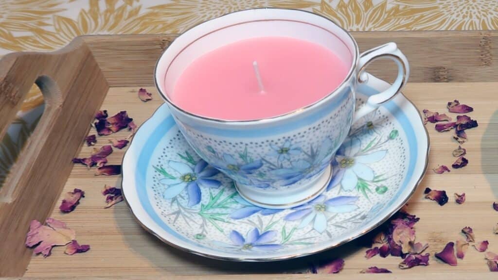 diy teacup candle