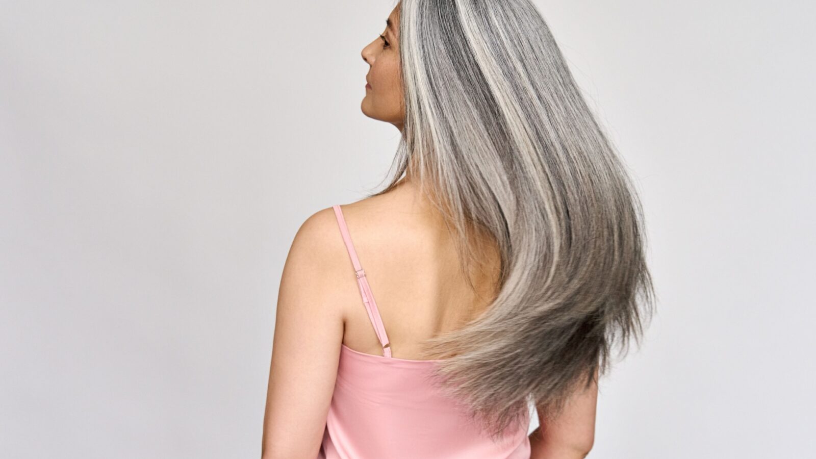 strong grey hair