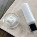 bottle of DIY hair care conditioner