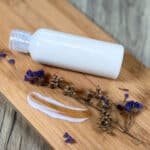 A bottle of diy leave in conditioner
