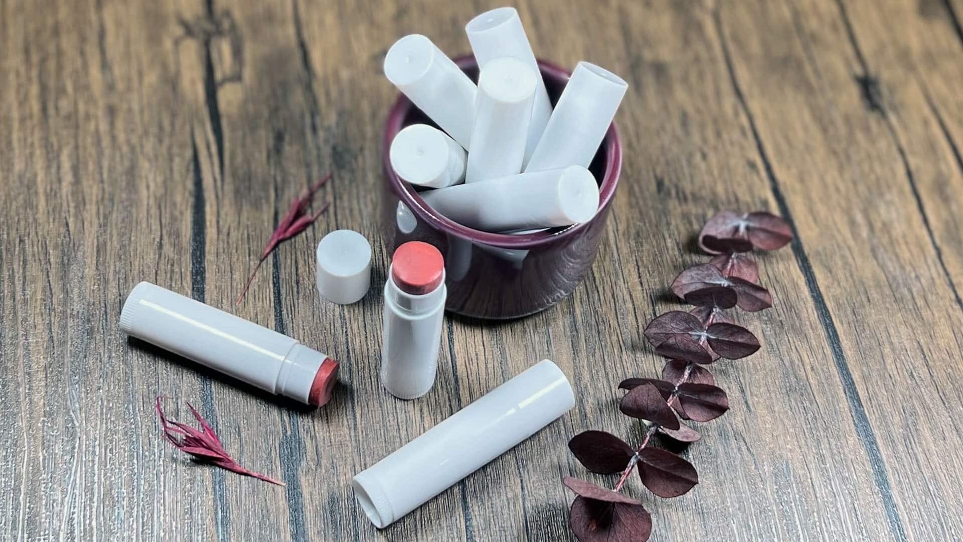 homemade tinted lip balm