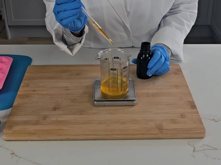 Our phase b ingredients are added to the beaker