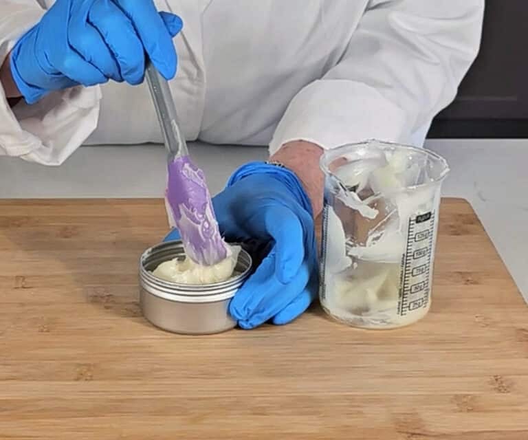 The mixture is transferred to a pot to store