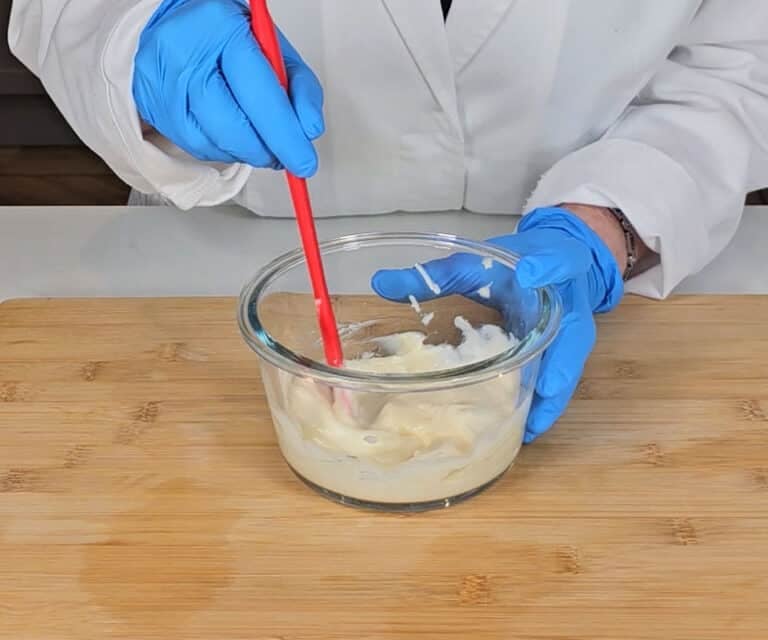 The mixture is stirred