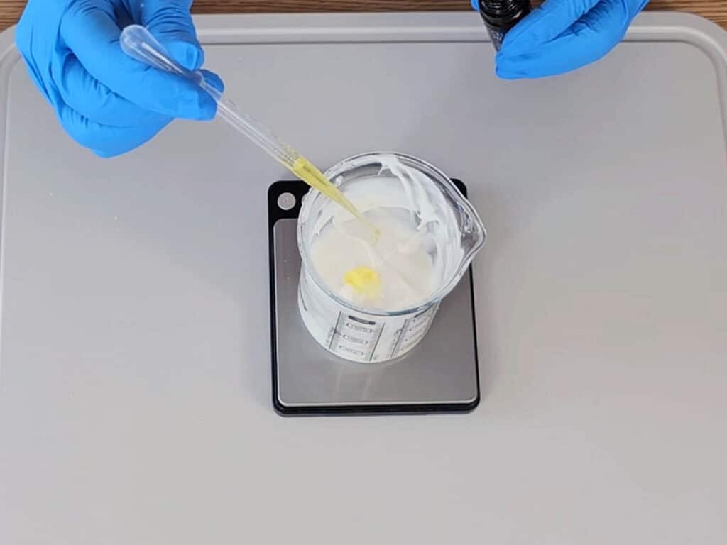 add the cooldown ingredients for a DIY hand cream recipe add the cooldown ingredients for a DIY hand cream recipe