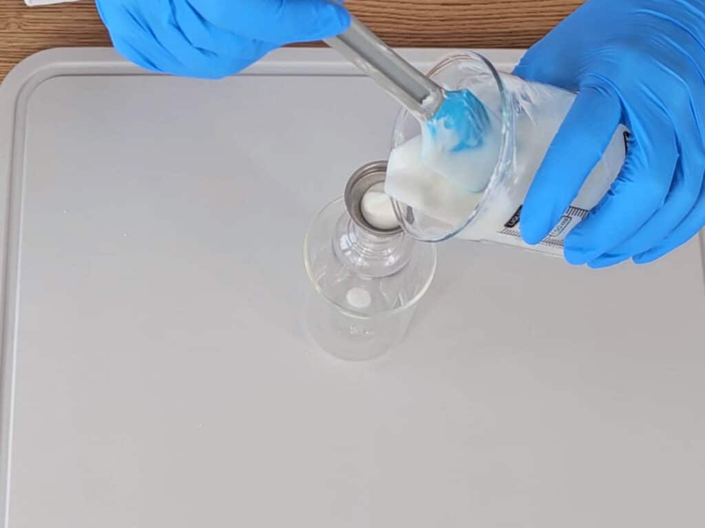 Transfer the cream into a suitable container.