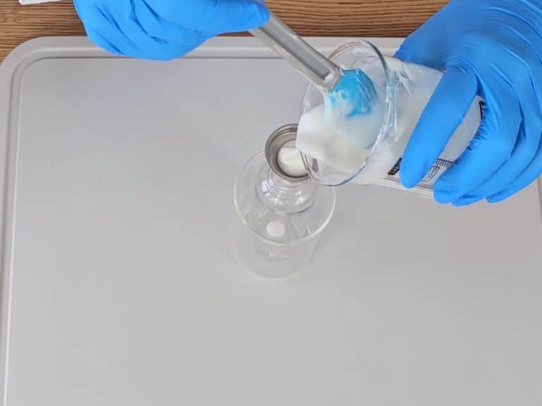 Transfer the cream into a suitable container. Transfer the cream into a suitable container.