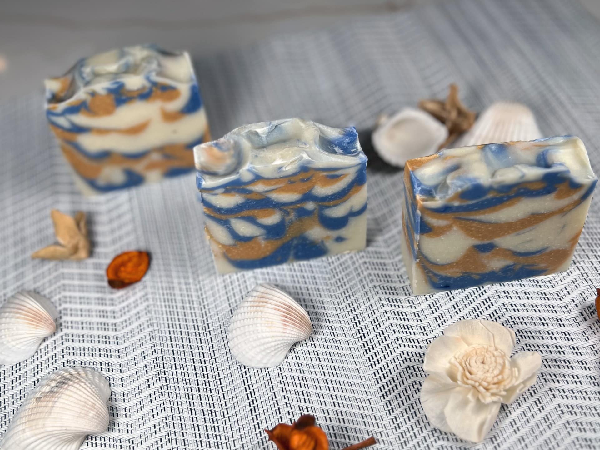 Morning Sky Drop Swirl soap Morning Sky Drop Swirl soap