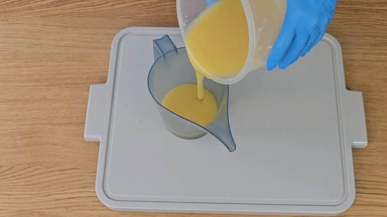 Remove around one third of the soap batter into a sparse pitcher. Remove around one third of the soap batter into a sparse pitcher.