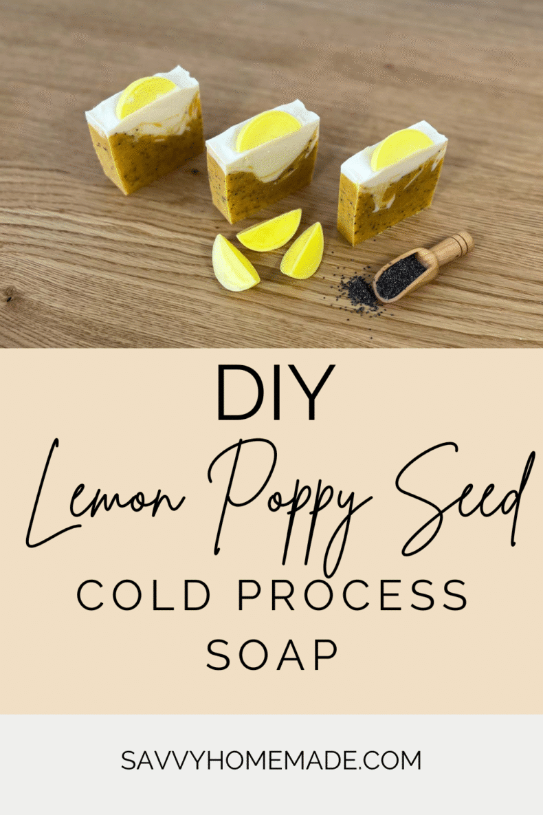 homemade lemon-poppyseed soap pin