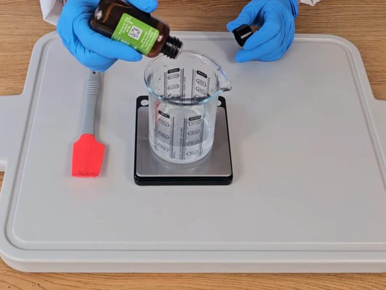 add the cucumber glycerin extract