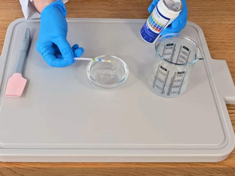 check the pH of the cleanser check the pH of the cleanser