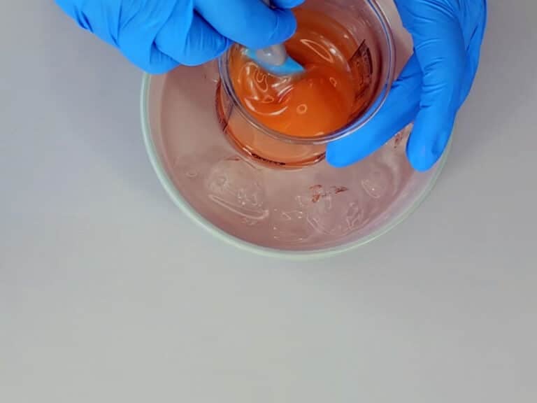 Allow the cleansing balm to cool Allow the cleansing balm to cool