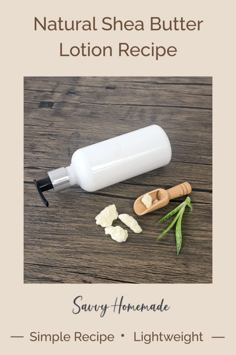 Shea Butter Lotion Recipe Pin