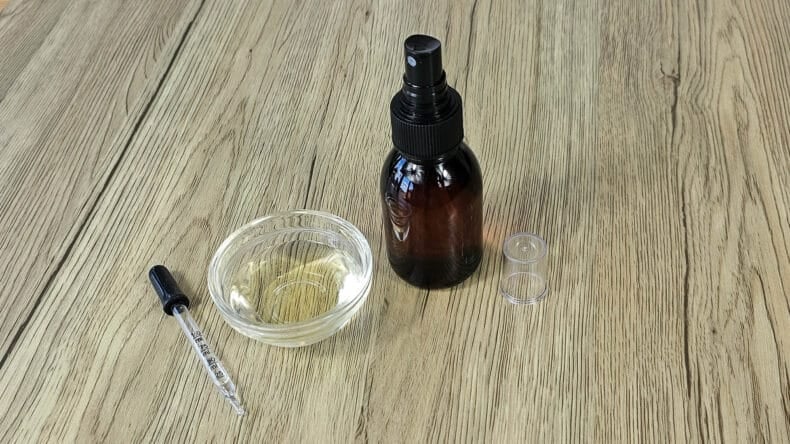diy dry body oil spray