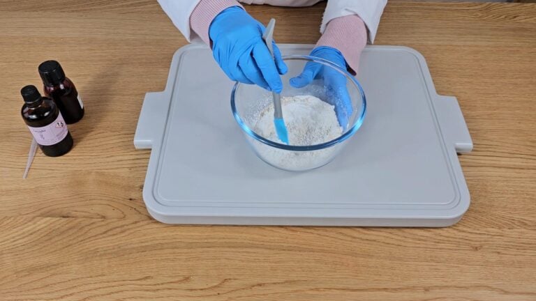 When all of the powders have been added, give the powders a good stir to make sure they are all combined. When all of the powders have been added, give the powders a good stir to make sure they are all combined.