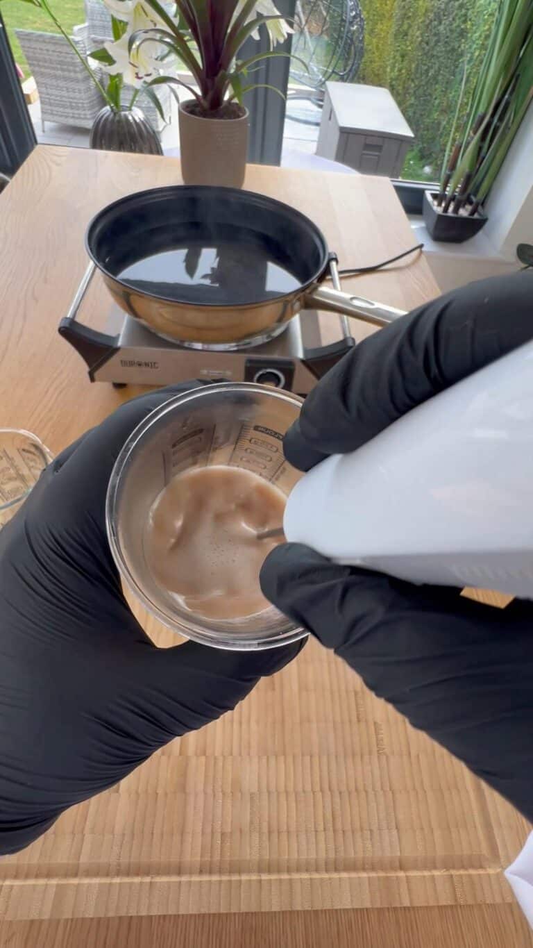 blend to achieve a smooth emulsion