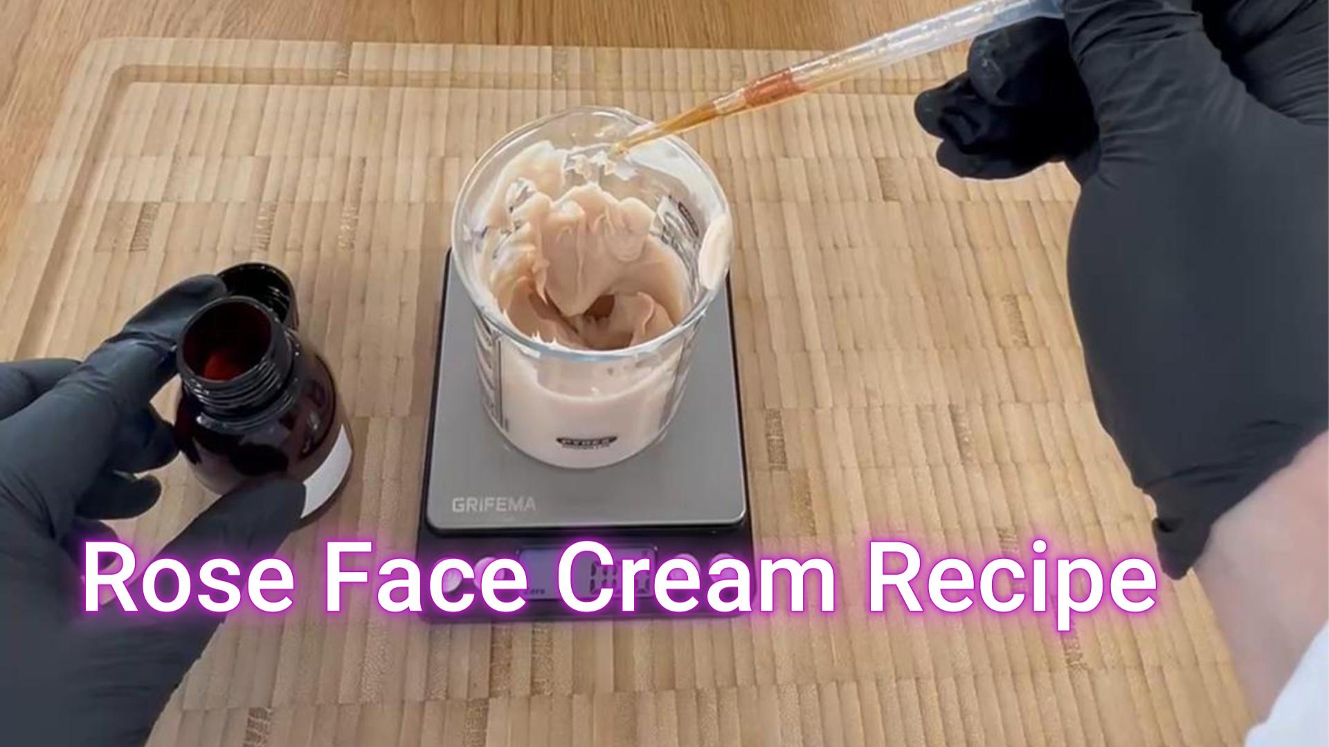Rose Face Cream Recipe For Combination Skin – Detailed Video Breakdown