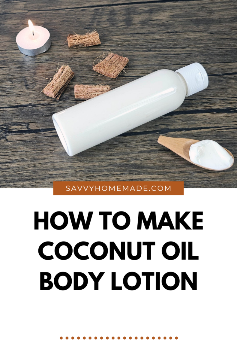 coconut oil body lotion pin