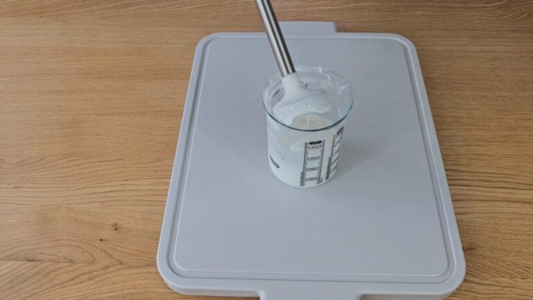 blend until the mixture has started to thicken and has fully mixed together