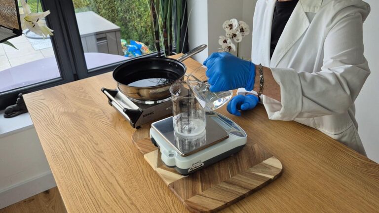 Add the distilled water and stir well until fully combined